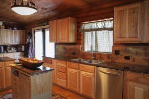 Carved Cedar Backsplash 6