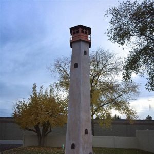 Carved Lighthouse Sculpture