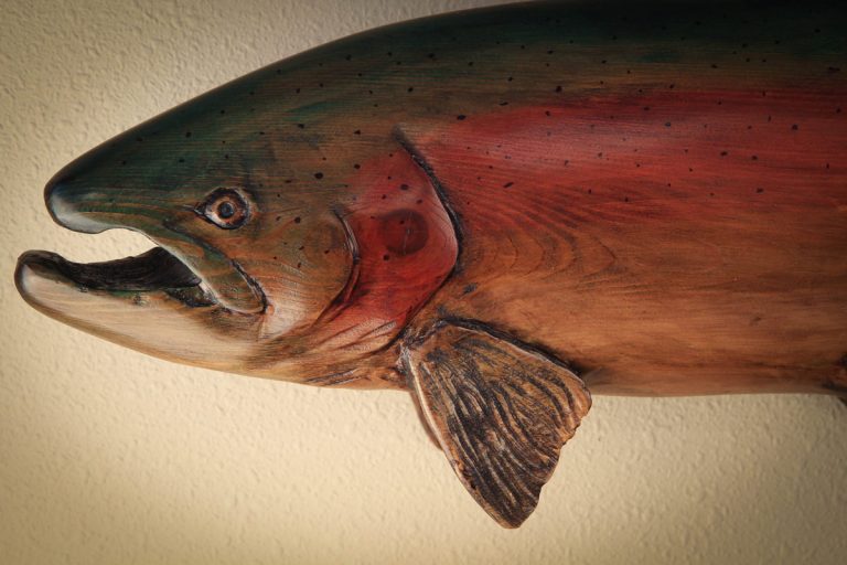 Carved Rainbow Trout 1.