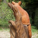 Carved Red Fox Bench 4