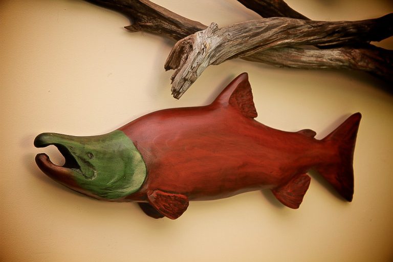 Carved Sockeye Salmon