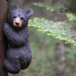 Carved Climbing Black Bear