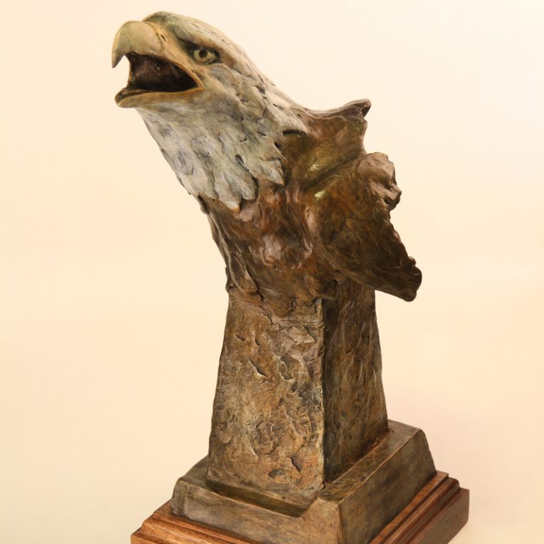 Bronze Eagle bust visionary