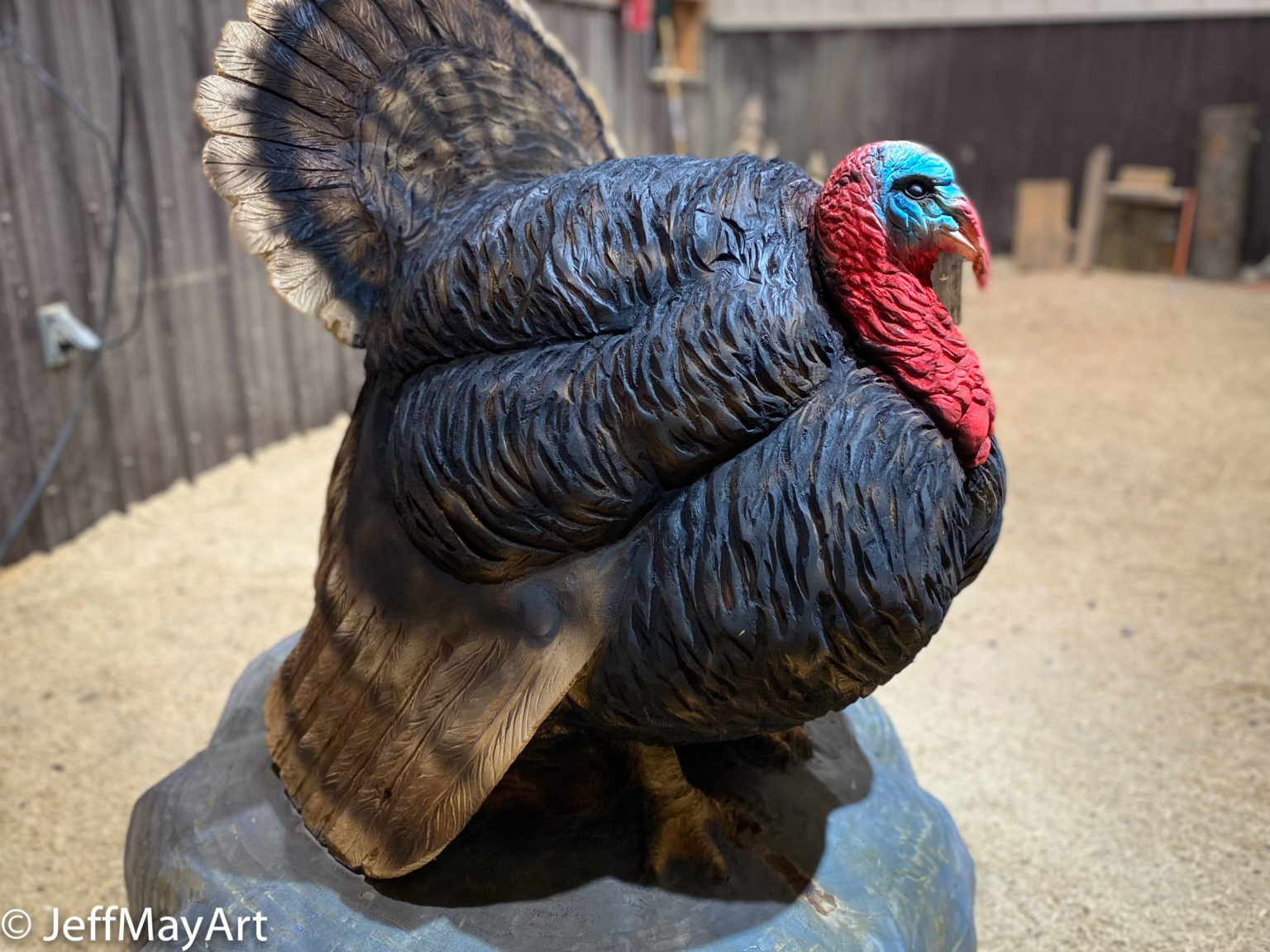 Realistic Carved Turkey / JeffMayArt.com